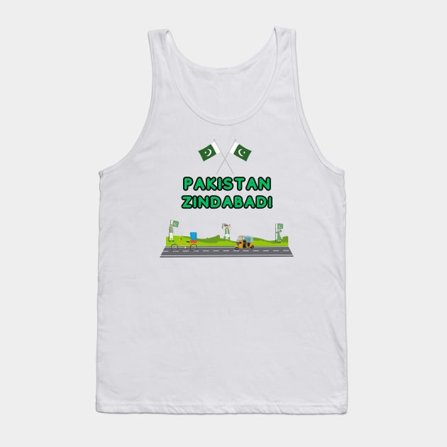 Pakistan Zindabad Tank Top by Quotigner